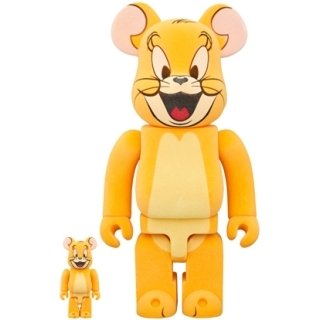 BE@RBRICK JERRY（Classic Color） FLOCKY Ver. 100％ & 400％ (TOM AND JERRY)