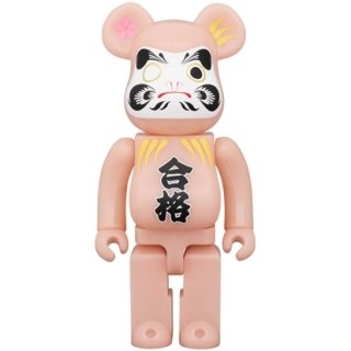 BE@RBRICK 達磨 合格 赤蓄光 400％
