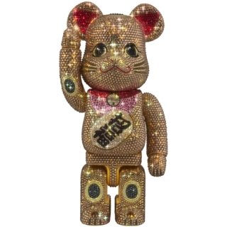 BE@RBRICK CRYSTAL DECORATE 招き猫 招福 金 400％
