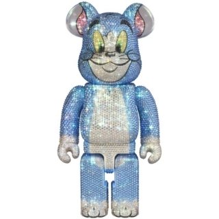 BE@RBRICK CRYSTAL DECORATE TOM (Classic Color) 400％ (TOM AND JERRY)
