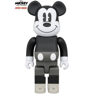 BE@RBRICK MICKEY MOUSE B&W Ver.（MICKEY MOUSE & FRIENDS） 1000％