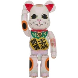 BE@RBRICK 招き猫 開運・千万両 透明メッキ 1000％