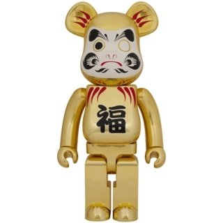 BE@RBRICK 達磨 金メッキ 1000％
