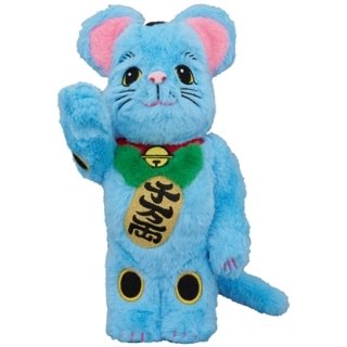 BE@RBRICK 招き猫 着ぐるみ 空色 400％