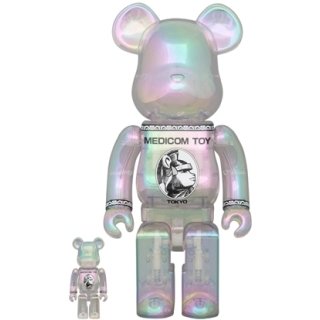 BE@RBRICK CENTURION CLEAR CHROME Ver. 100％ & 400％