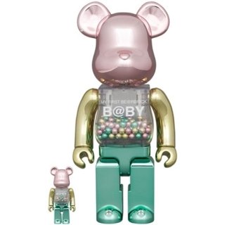 MY FIRST BE@RBRICK 1st COLOR CHROME Ver. 100％ & 400％