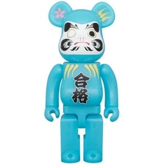 BE@RBRICK 達磨 合格 青蓄光 400％