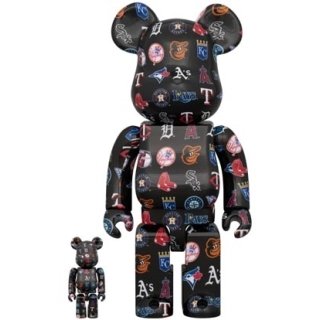 BE@RBRICK AMERICAN LEAGUE(TM) BLACK Ver. 100％ & 400％