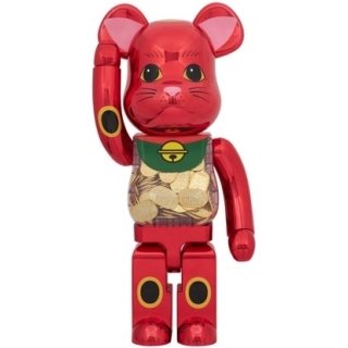BE@RBRICK 招き猫 小判 千万両 梅金メッキ 1000％