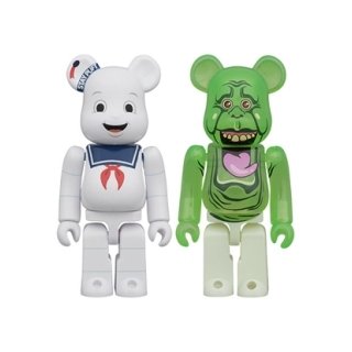 BE@RBRICK 2PCS SET STAY PUFT MARSHMALLOW MAN & SLIMER