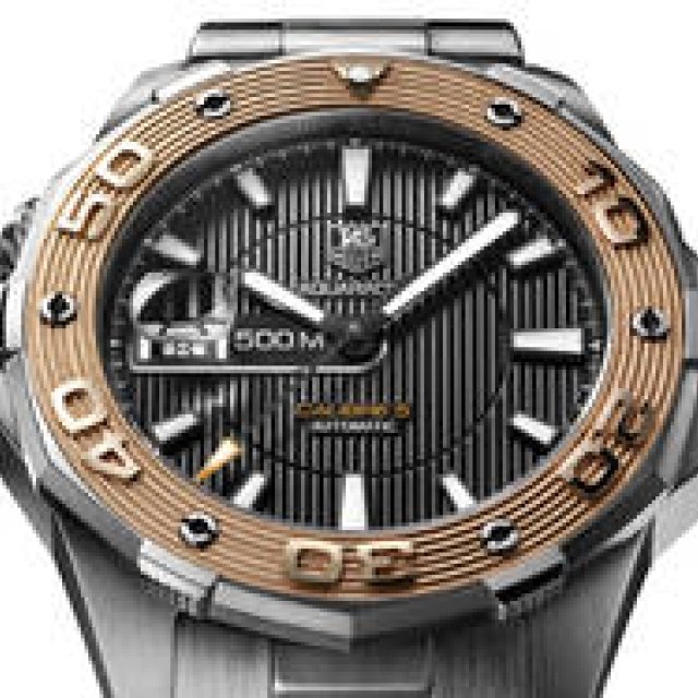TAG Heuer | Aquaracer 500M Steel & Gold
