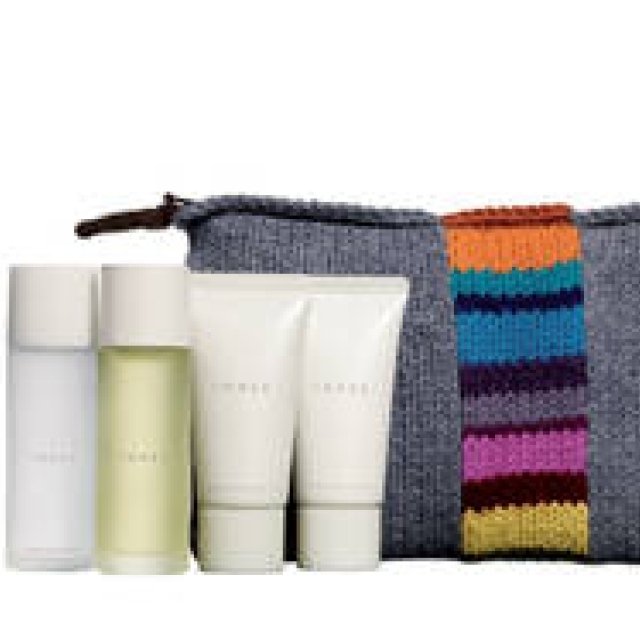 THREE x SHOKAY Collaboration Kit with Knit Pouch Now Available