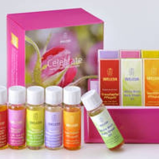 WELEDA | The limited-edition winter coffret "Herbal Oil Collection" features six types of oils.