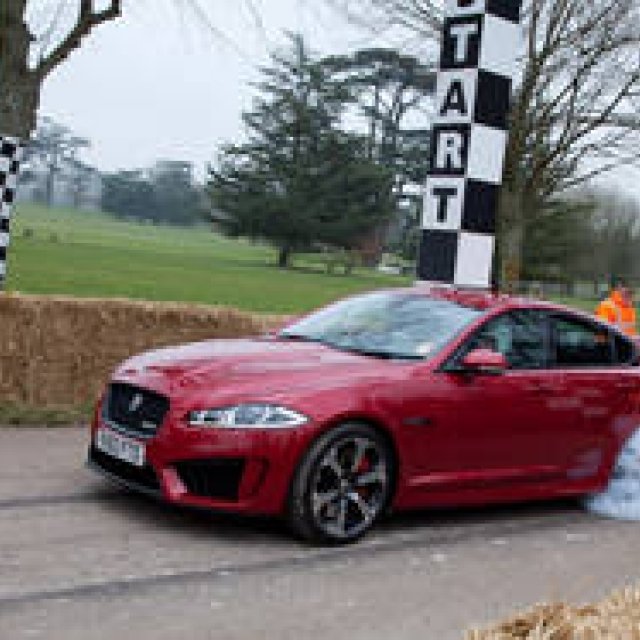 Jaguar's Fastest Saloon, the XFR-S, Takes on a Hill Climb | Jaguar