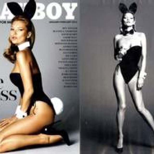 SAINT LAURENT | Kate Moss as a Bunny Girl on the Cover of PLAYBOY