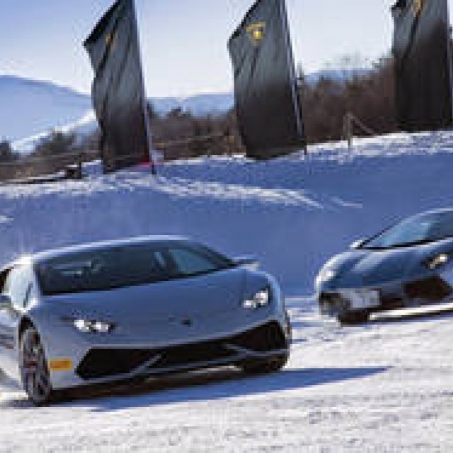 Driving on Snow and Ice with Lamborghini (Part 1) | Lamborghini