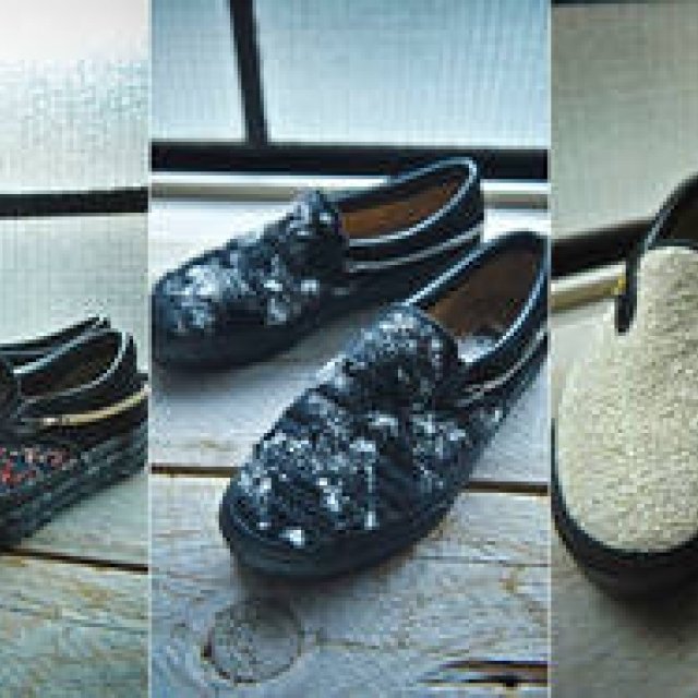 ツイードを纏ったVANSのスリッポンが誕生｜SLOWGUN