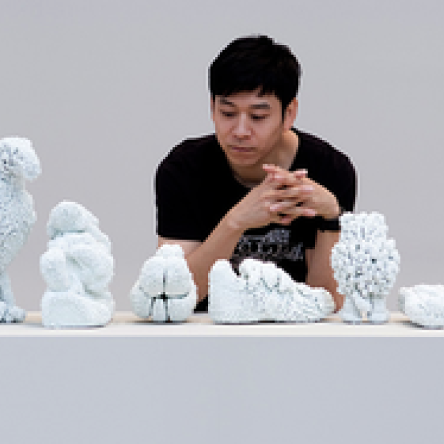  メゾンエルメス8階フォーラムにて名和晃平「L_B_S」展 開催中 ギャラリー