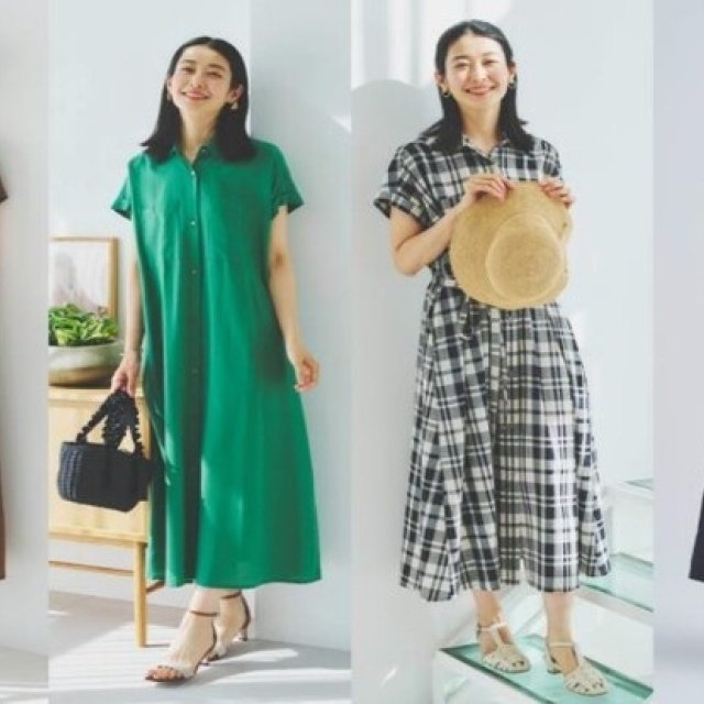 KEYUCAから環境にやさしく  上品見えするシルエットとデザインにこだわった 「リネン混ポケットシャツワンピース」が登場