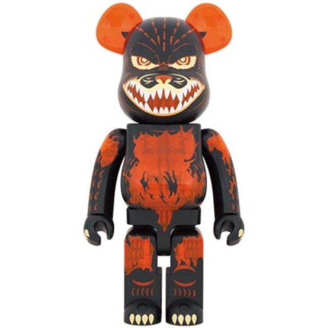 BE@RBRICK ゴジラVSデストロイア版 ゴジラ (メルトダウン：クリアオレンジVer.) 1000％