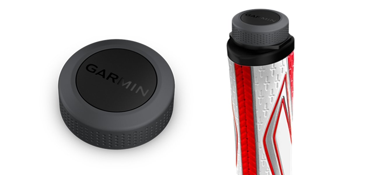 Golf play hinges on data. Garmin's "Approach CT1 SuperStroke Edition."