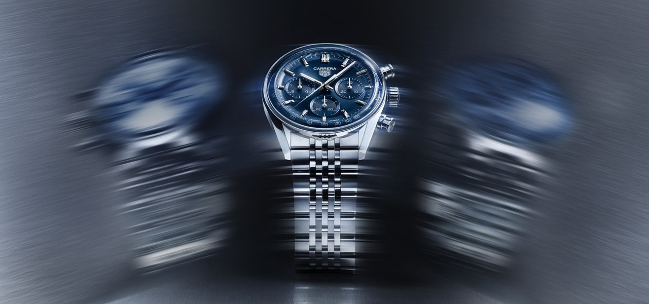 The choice of a 41mm size for the TAG Heuer Carrera Chronograph.