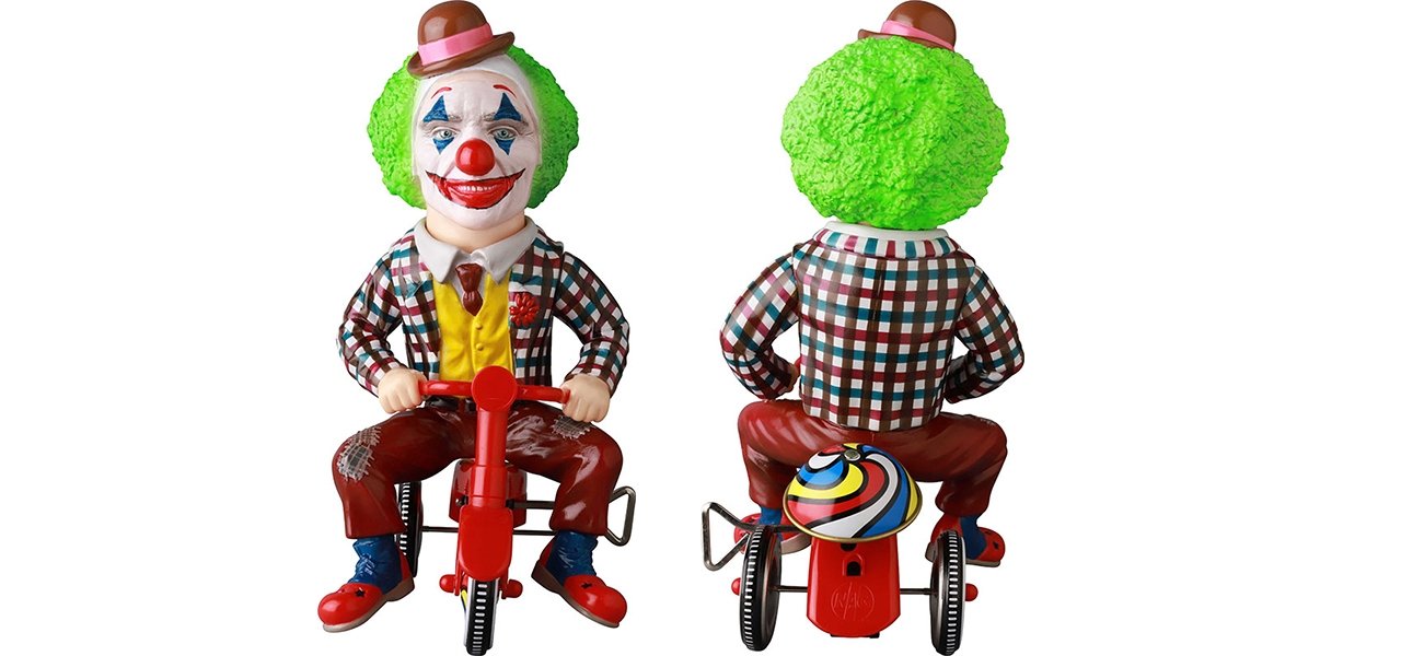 NEW ART GUILD to hold a lottery sale for a Sofubi figure of the Joker riding a wind-up tricycle | MEDICOM TOY