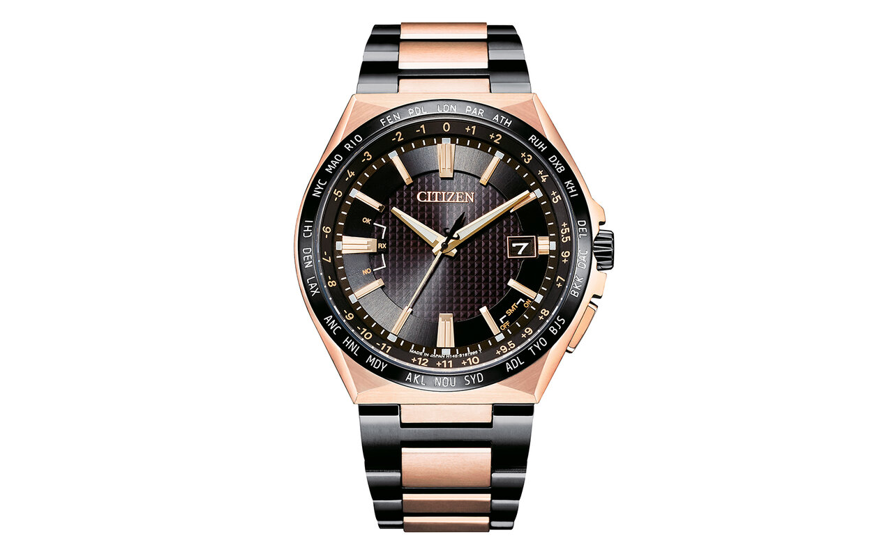 Eco-Drive Radio-Controlled Watch Direct Flight ACT Line Limited Model CB0215-77E