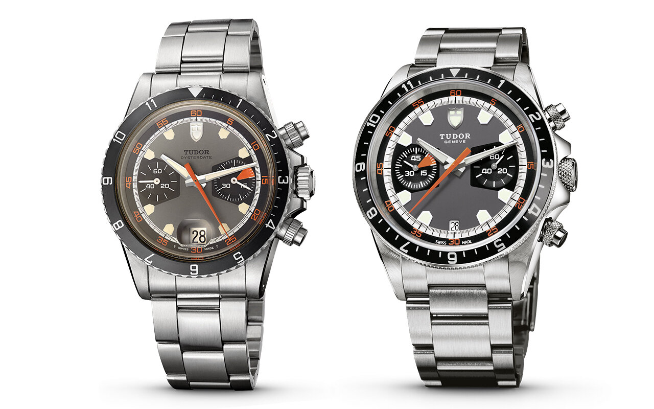 TUDOR Ref. 7033 released in 1970 (left) and Ref. 70330N reissued in 2010 (right)