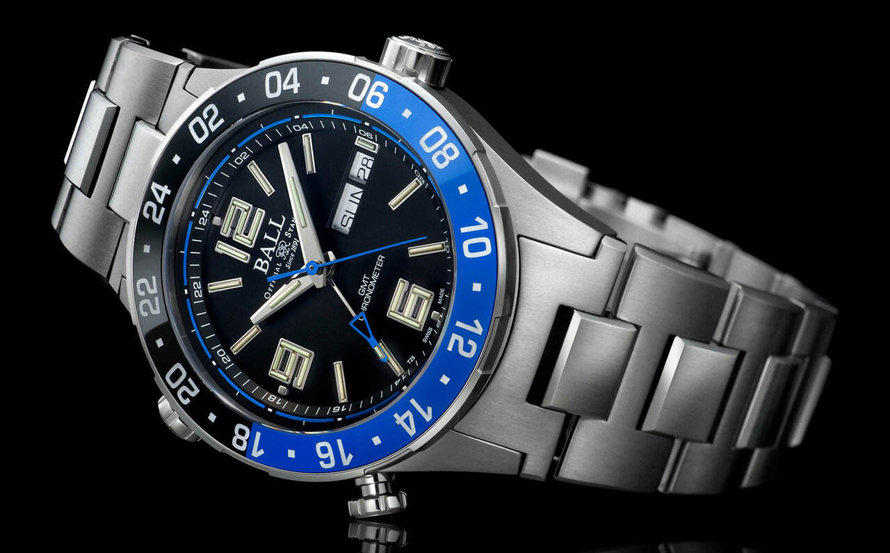 独自開発のモジュールを搭載した「ロードマスター マリン GMT」｜BALL Watch