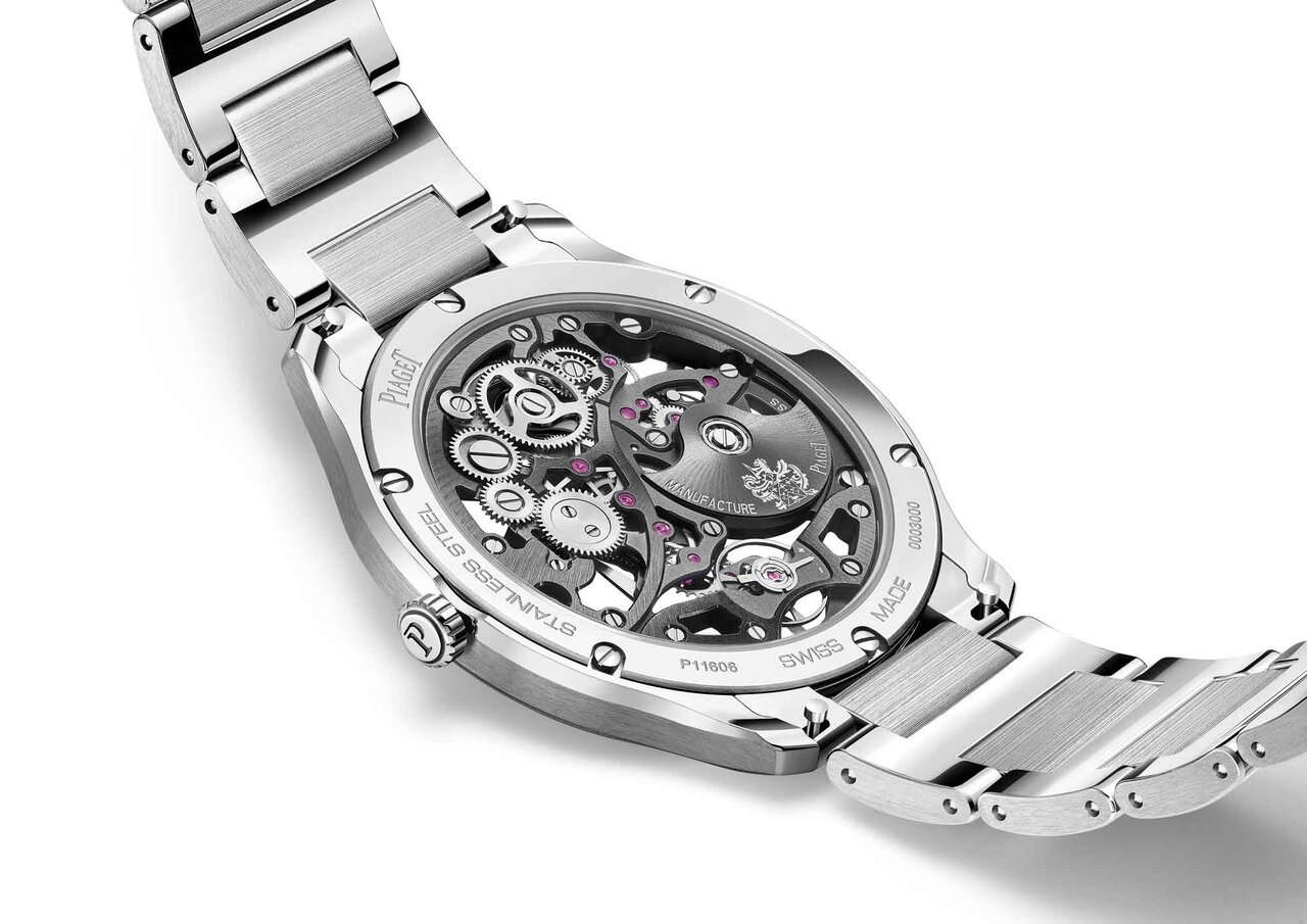 「極薄型ケースに精緻なスケルトンムーブメントを搭載した新作「ピアジェ ポロ スケルトン」｜PIAGET