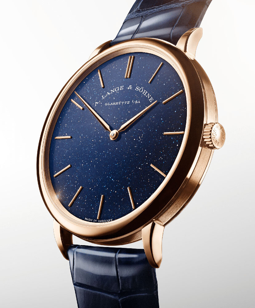 Saxonia Flach with a Sparkling Goldstone Dial | A. Lange & Söhne