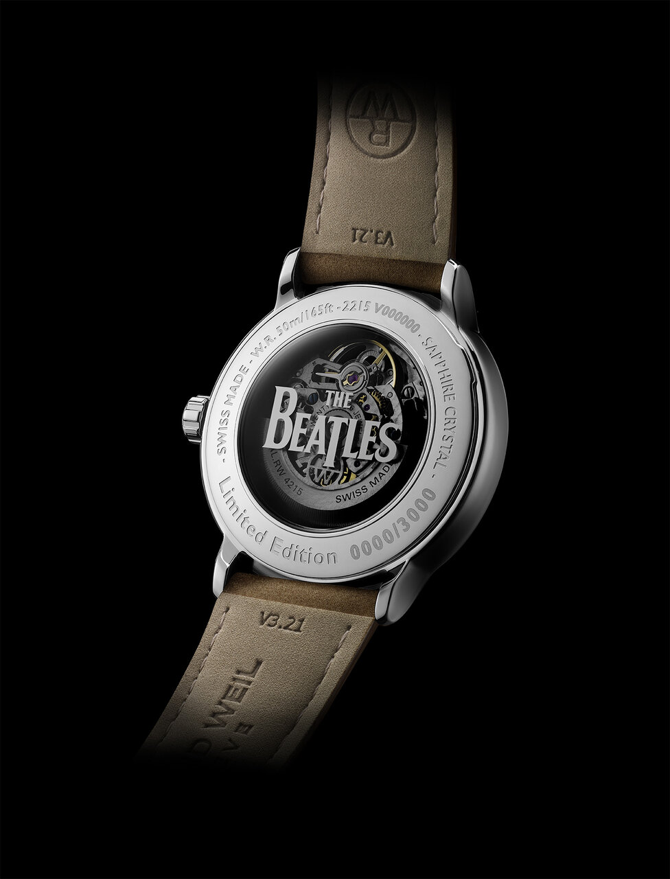 Limited to 3,000 pieces. Special collaboration watch with The Beatles | RAYMOND WEIL