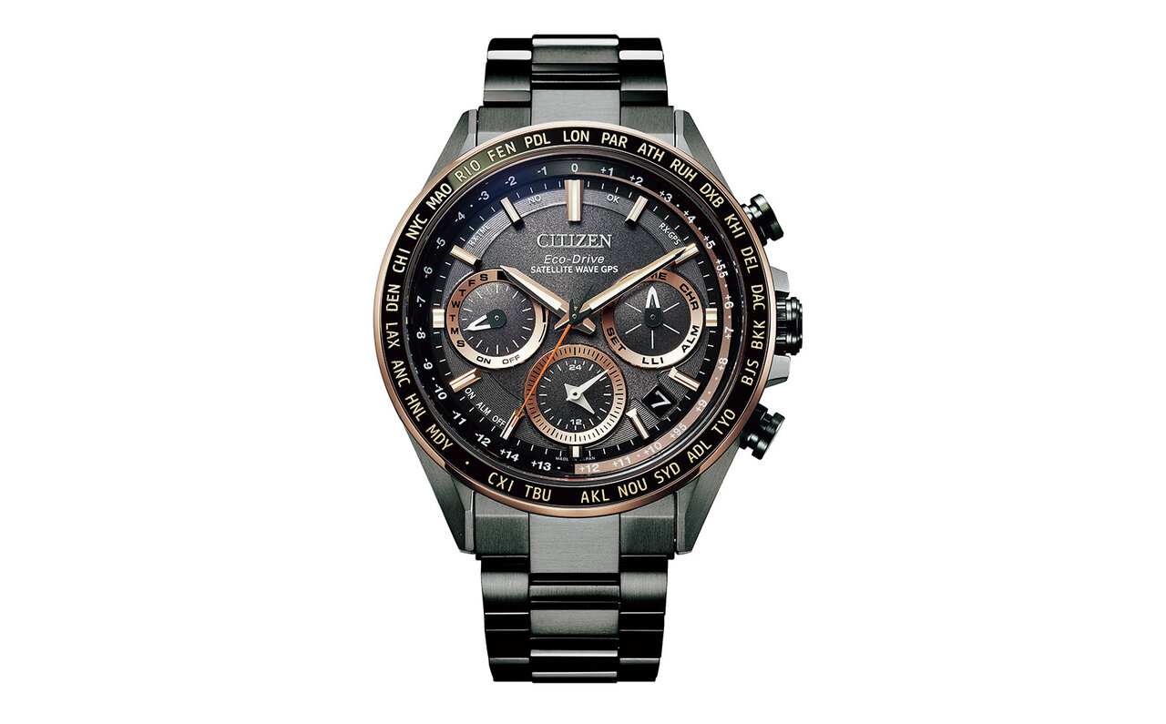 The Most Elegant High-Tech GPS Machine, Adorned in DLC Black and Pink Gold Colors | CITIZEN