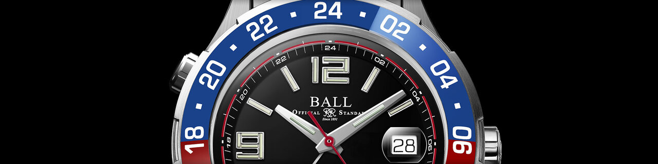The "Roadmaster" with GMT Display Arrives with a "Pepsi" Bezel | BALL Watch