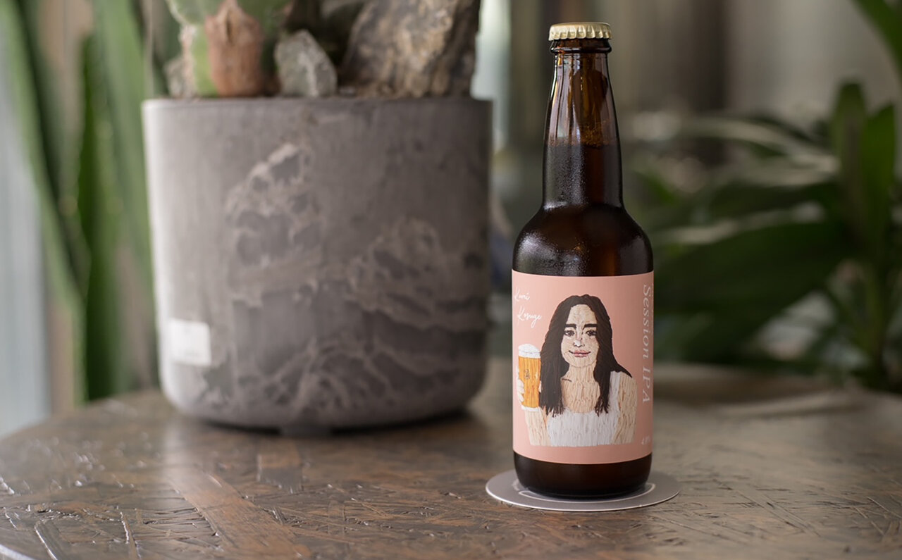 刺繍作家・小菅くみの個展開催を記念し、オリジナルラベルのクラフトビールを発売 ｜FIVE TREES