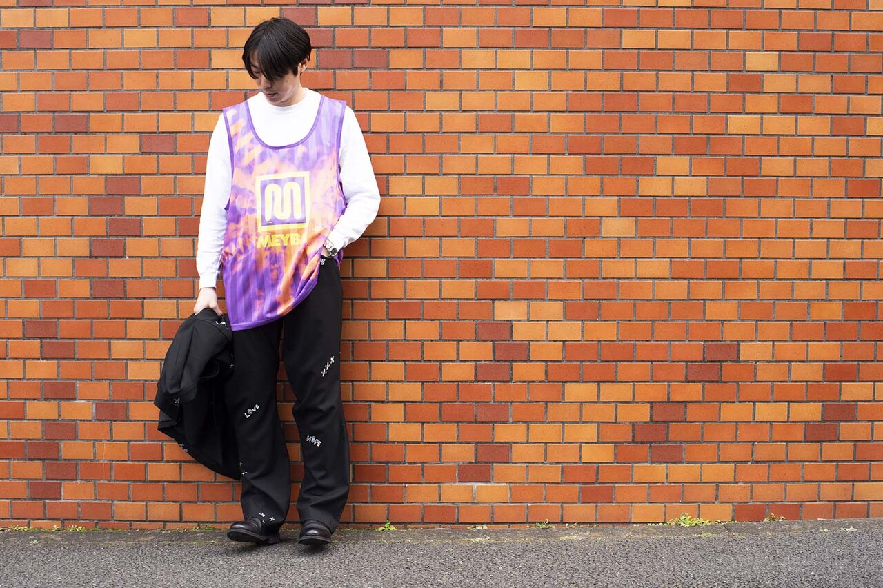 Top stylist Masaaki Ida styles pieces chosen from <MEYBA> with his personal items!