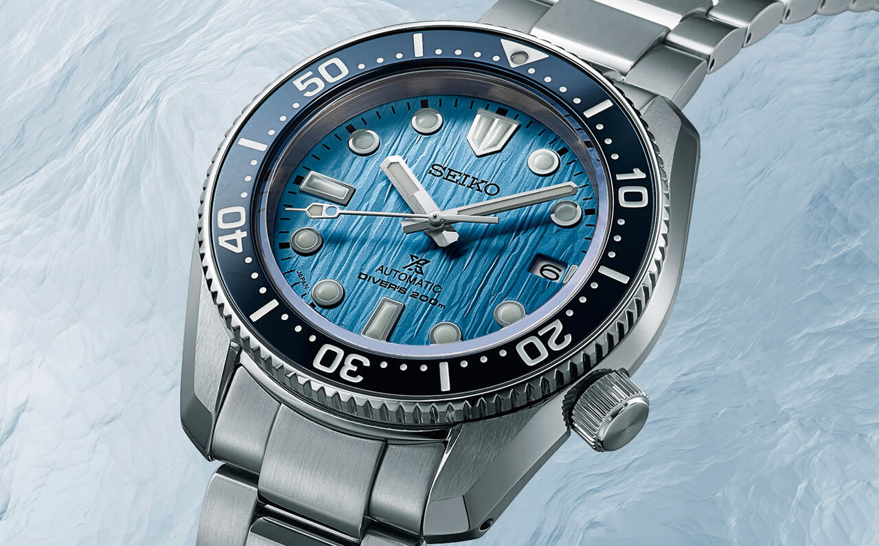 セイコーダイバーズのルーツ、極地の壮大な氷河の世界をダイアルに表現｜SEIKO
