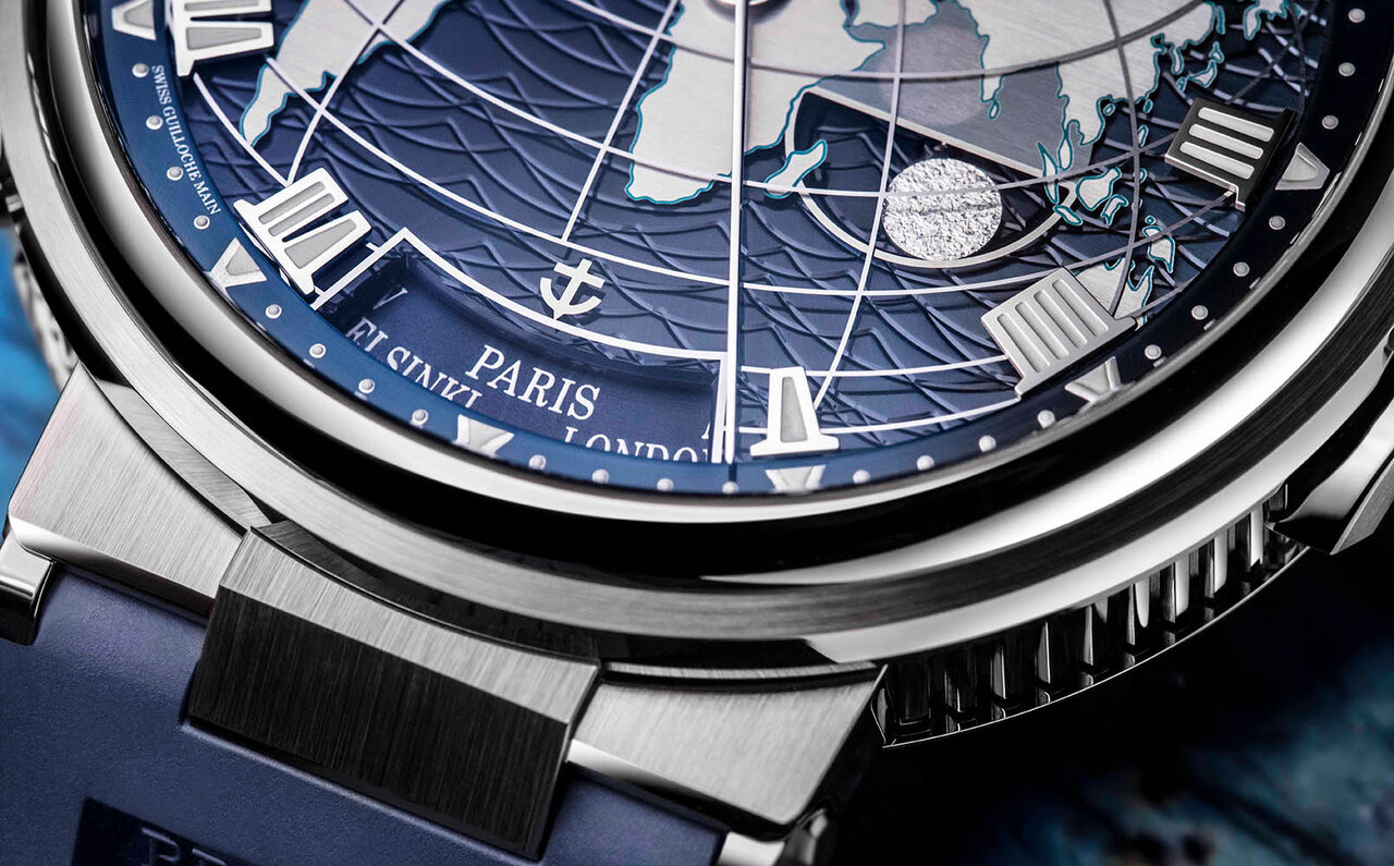 The Intricate Dialwork Reveals the New Direction of the Breguet Marine: The "Marine Équation Marchante 5557" Offers a World View with a Single Click | BREGUET