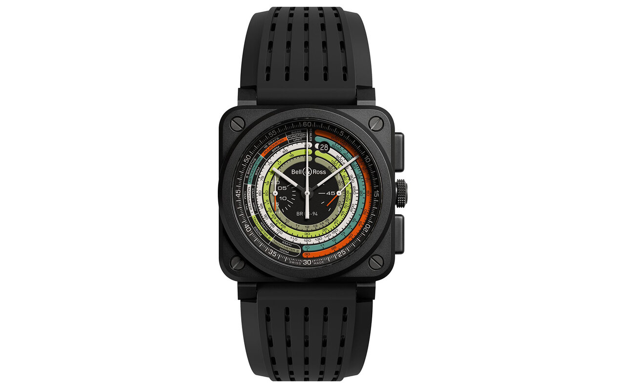 A limited edition of 500 pieces! The graphical and colorful BR 03-94 MULTIMETER | Bell & Ross