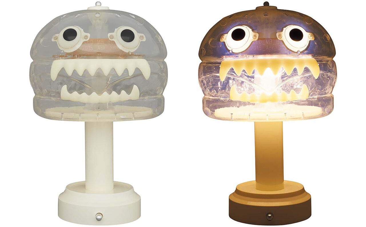 UNDERCOVER × MEDICOM TOYのハンバーガーランプがクリア Ver.で登場