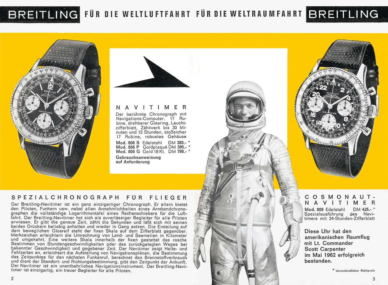 “世界初の宇宙に飛んだスイス製腕時計”を復刻した新作｜BREITLING