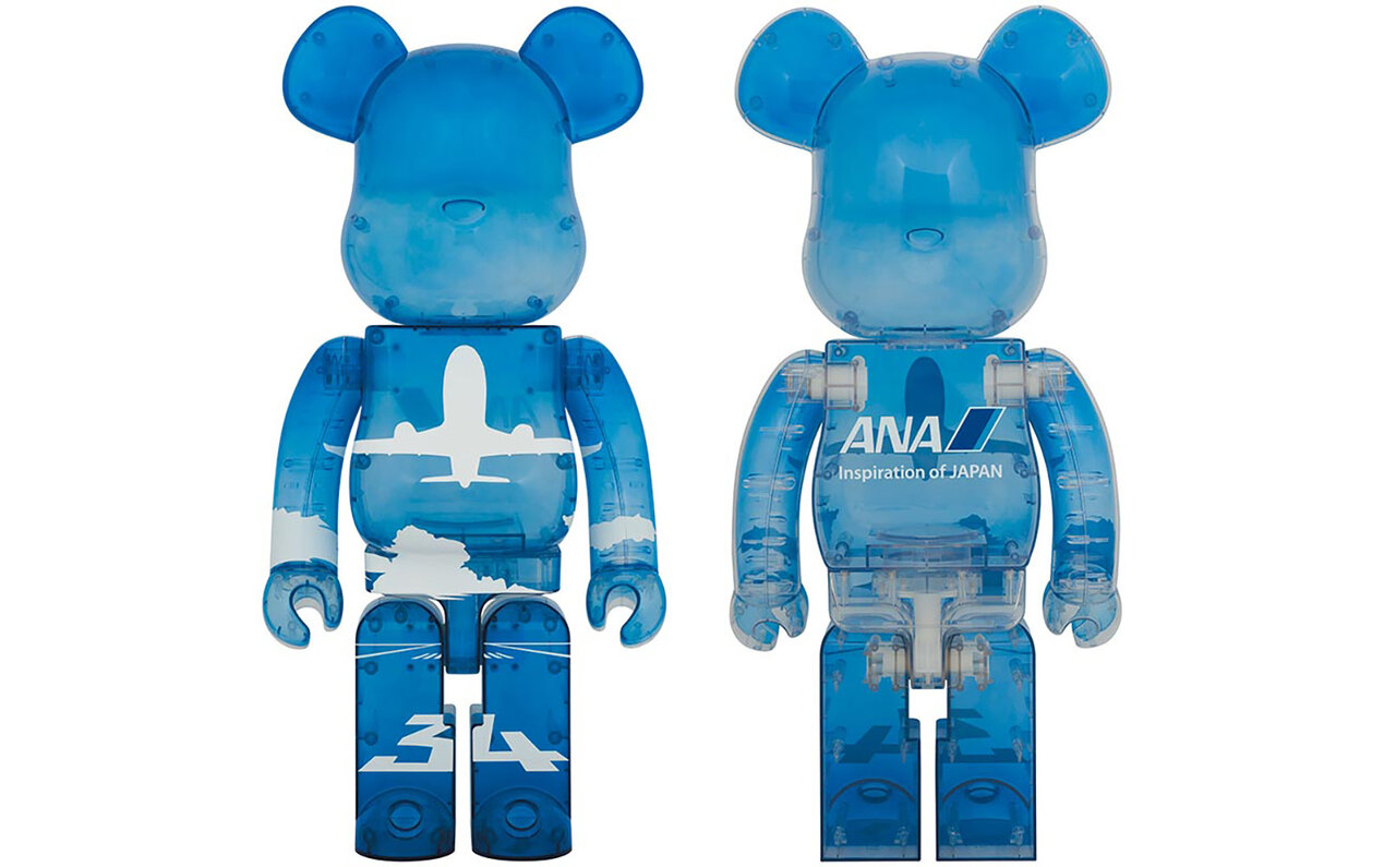 ANA × BE@RBRICK's new 1000% model inspired by an airplane taking flight in the vast sky | MEDICOM TOY