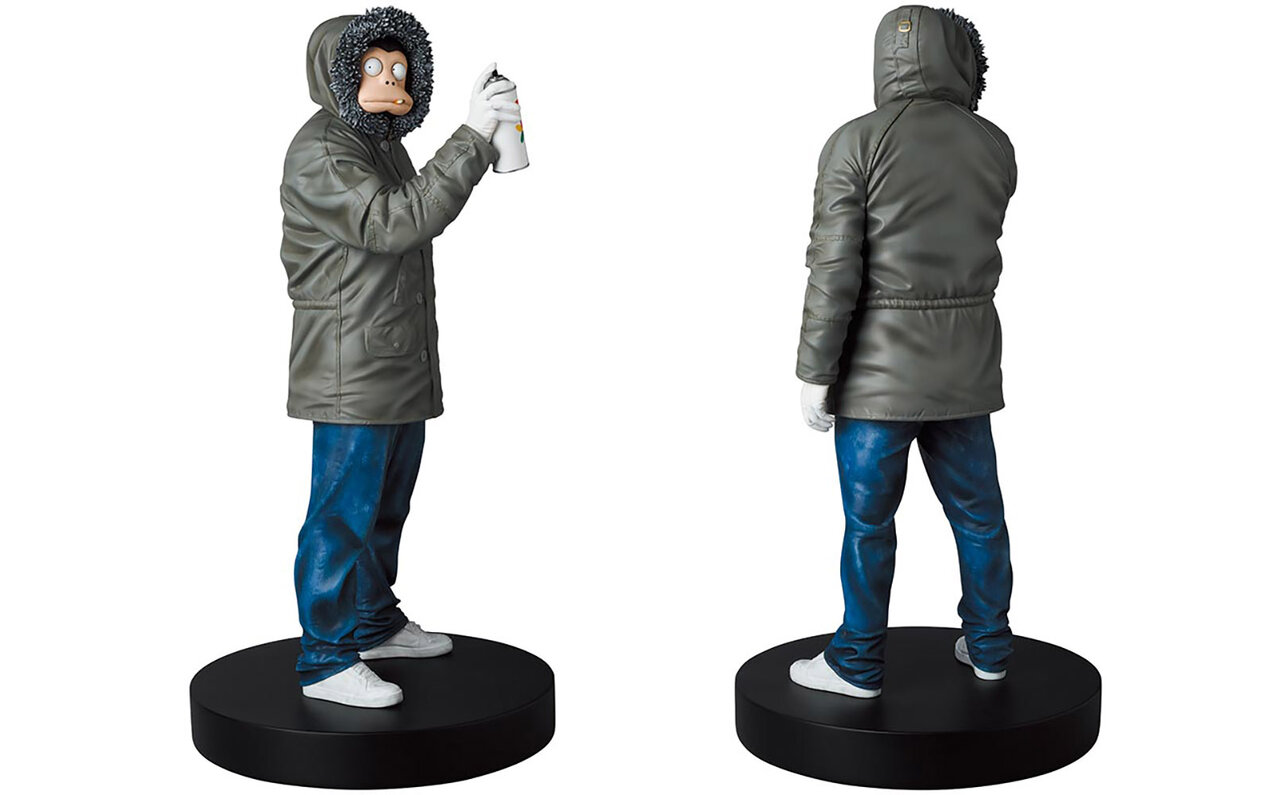 Famous shot of Banksy immortalized as a statue: James Pfaff interview | MEDICOM TOY