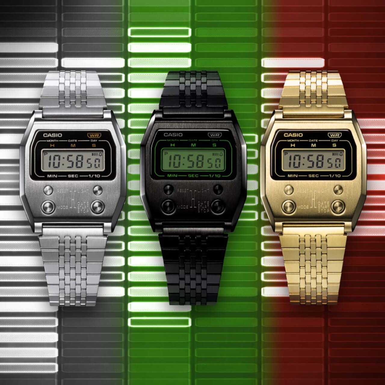 1970年代後半のフロントボタンモデルを復刻した3モデルが登場｜CASIO