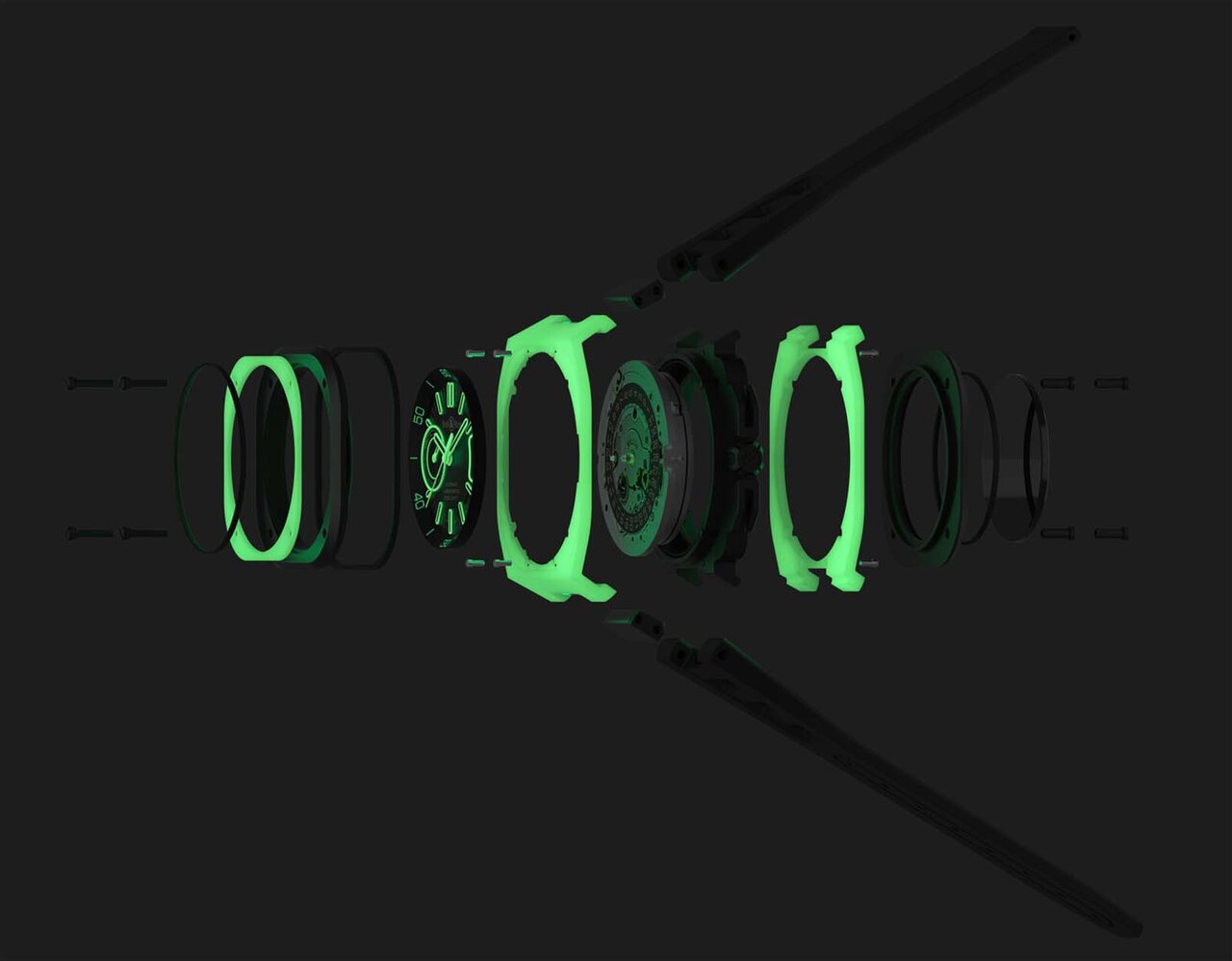 暗闇でケース全体が発光する「BR-X5 GREEN LUM」数量限定500本で登場｜Bell & Ross