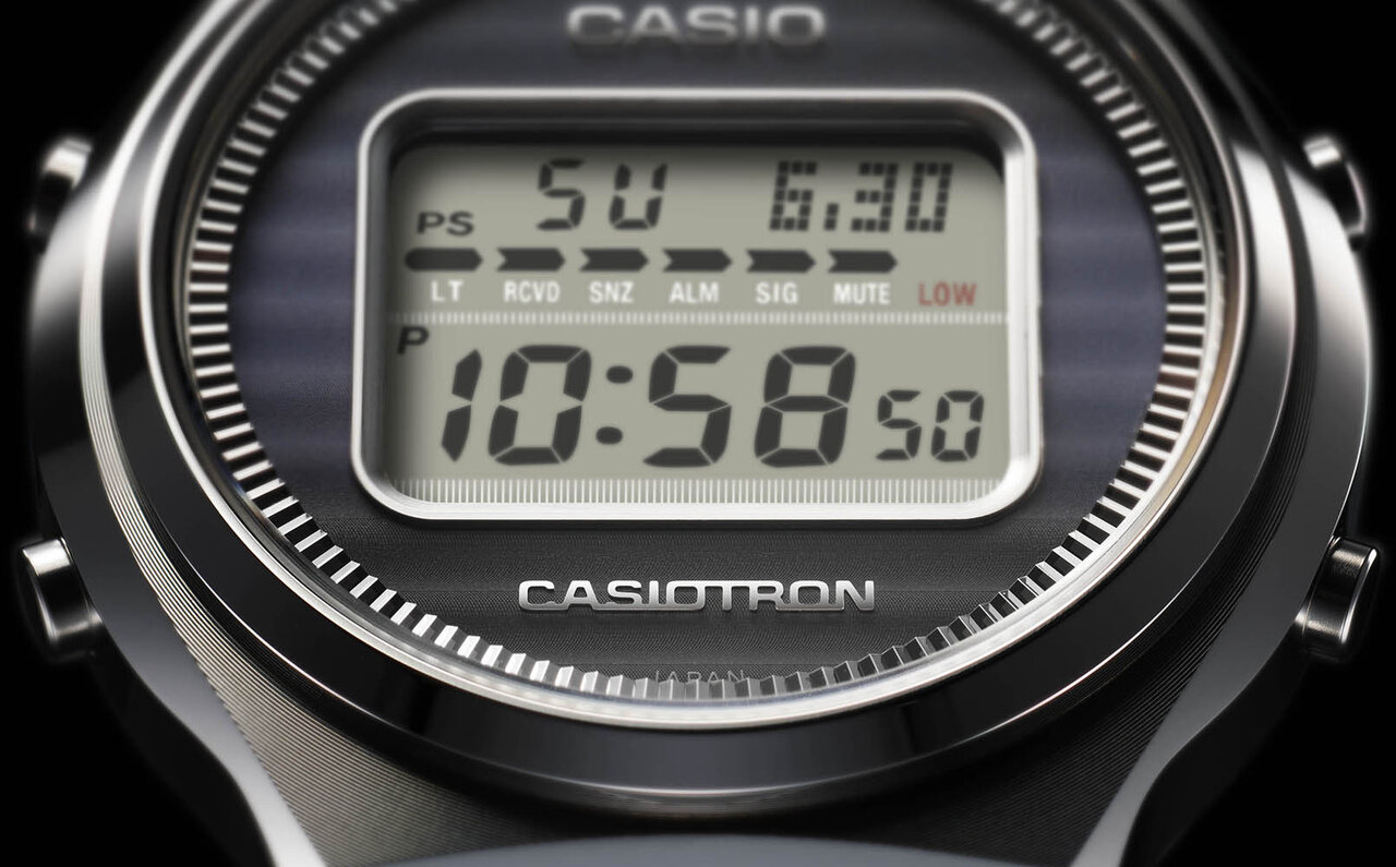 時計事業50周年記念。カシオ初の腕時計「カシオトロン」の復刻ウオッチが登場｜CASIO