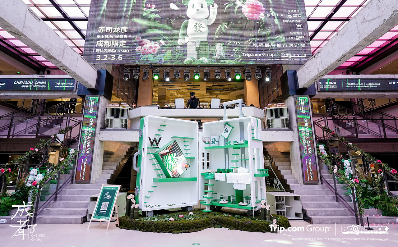 Trip.com × BE@RBRICK Pop-Up Event to Tour 10 Chinese Cities Over 5 Years, Announced at Chengdu COSMO | MEDICOM TOY