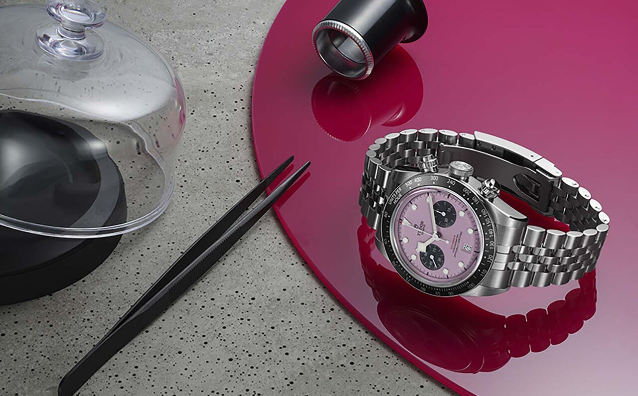 TUDOR Announces New "Black Bay Chrono Pink" with Striking Pink Dial