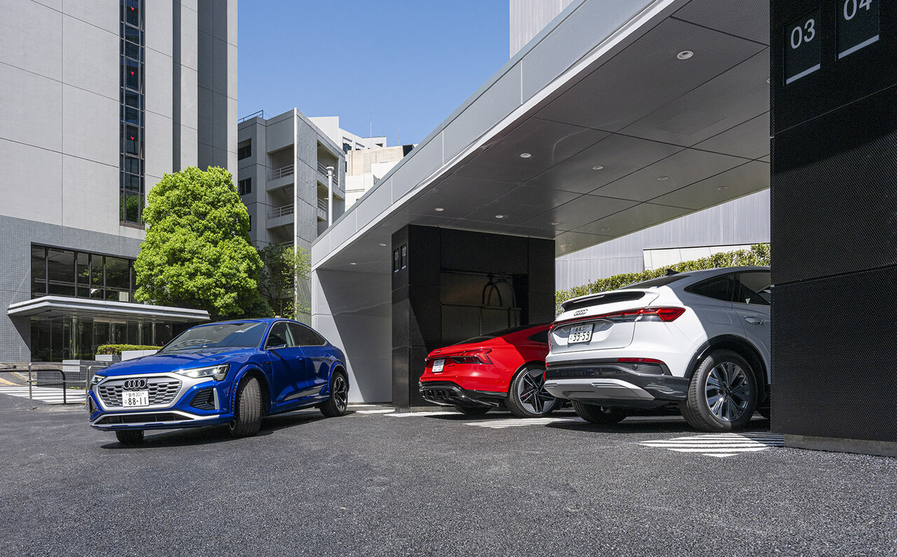 Addressing BEV Challenges in Urban Areas – Audi Opens 'Audi Charging Hub Kioicho,' a Fast-Charging Facility for All BEV Users | Audi
